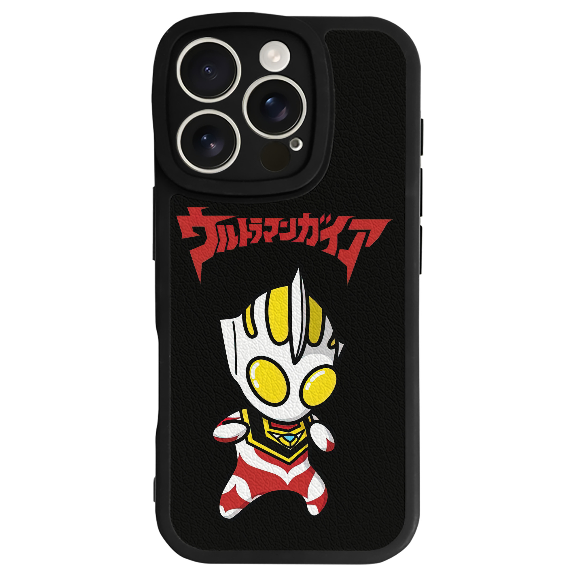（画像用） ウルトラマン Ultraman 【iPhone 16シリーズ対応】シリコンスマホケース（レザー調） 材質：シリコン